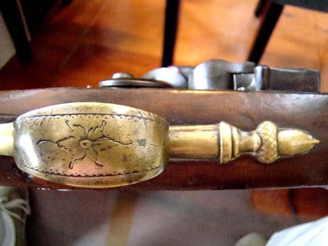 A Flintlock brass barreled blunderbuss made in 1793 for The Reverand Dr. Samuel Horsley, Lord Bishop of Rochester and Dean of Westminster. — image 10